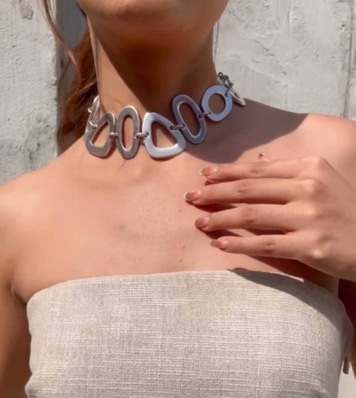 SALE! Cult Gaia PALOMA CHOKER - ANTIQUE SILVER