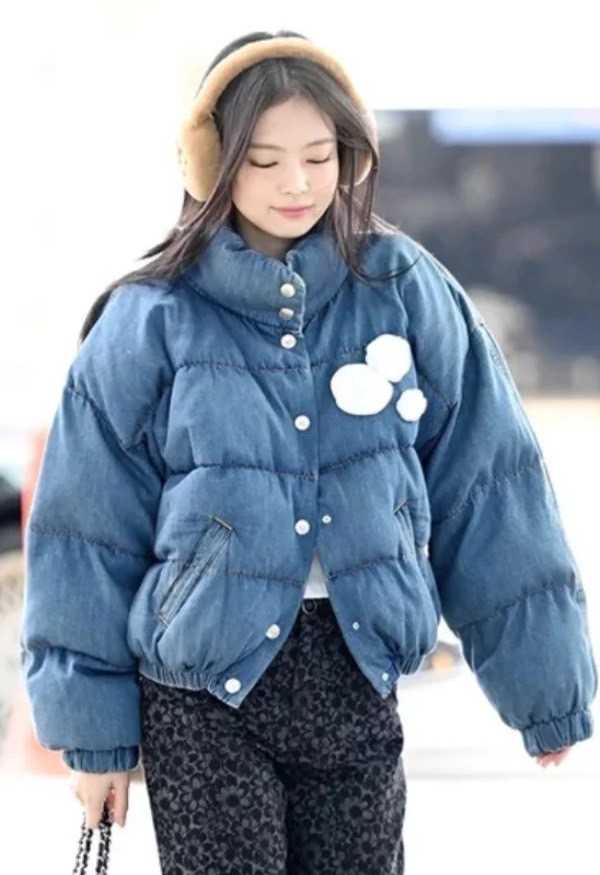 CHANEL DENIM DOWN JACKET