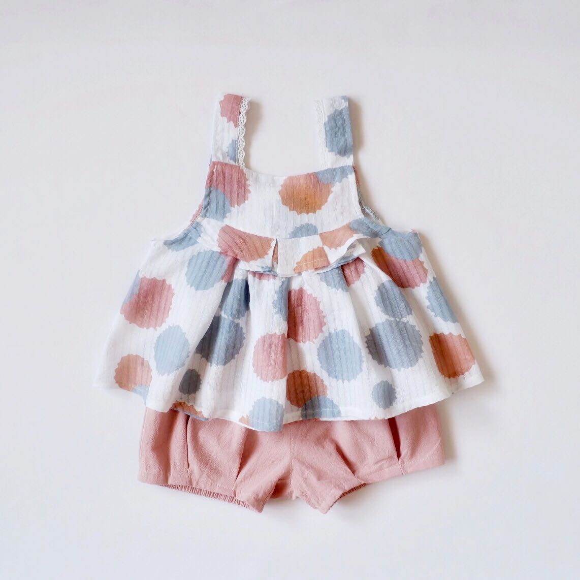 Pink polka dot 2 pcs. set 