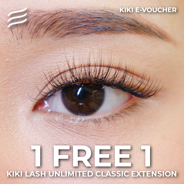 KIKI E-VOUCHER: 1 FREE 1 UNLIMITED CLASSIC LASH EXTENSIONS