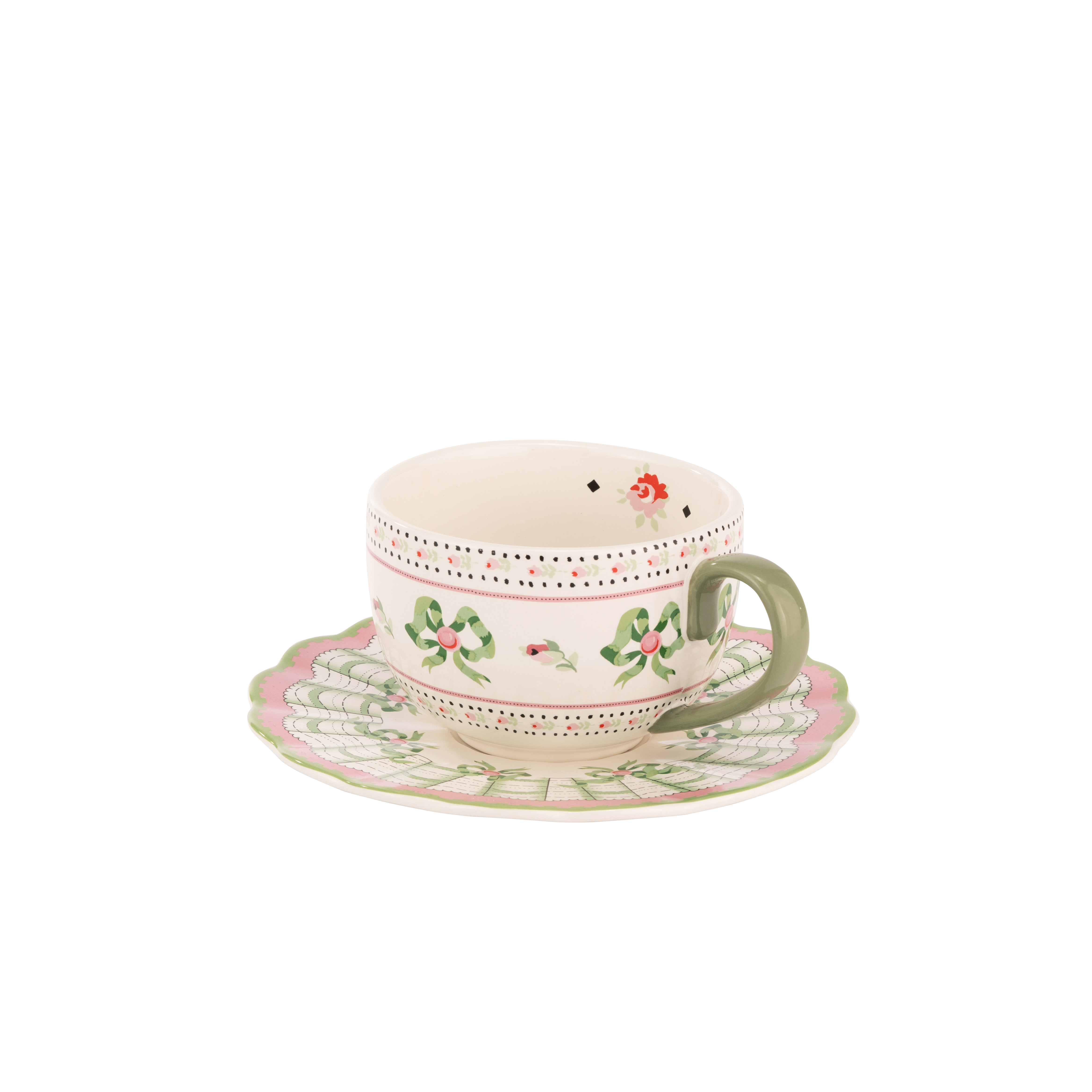 CK SPRING BIRDS TEACUP & SAUCER