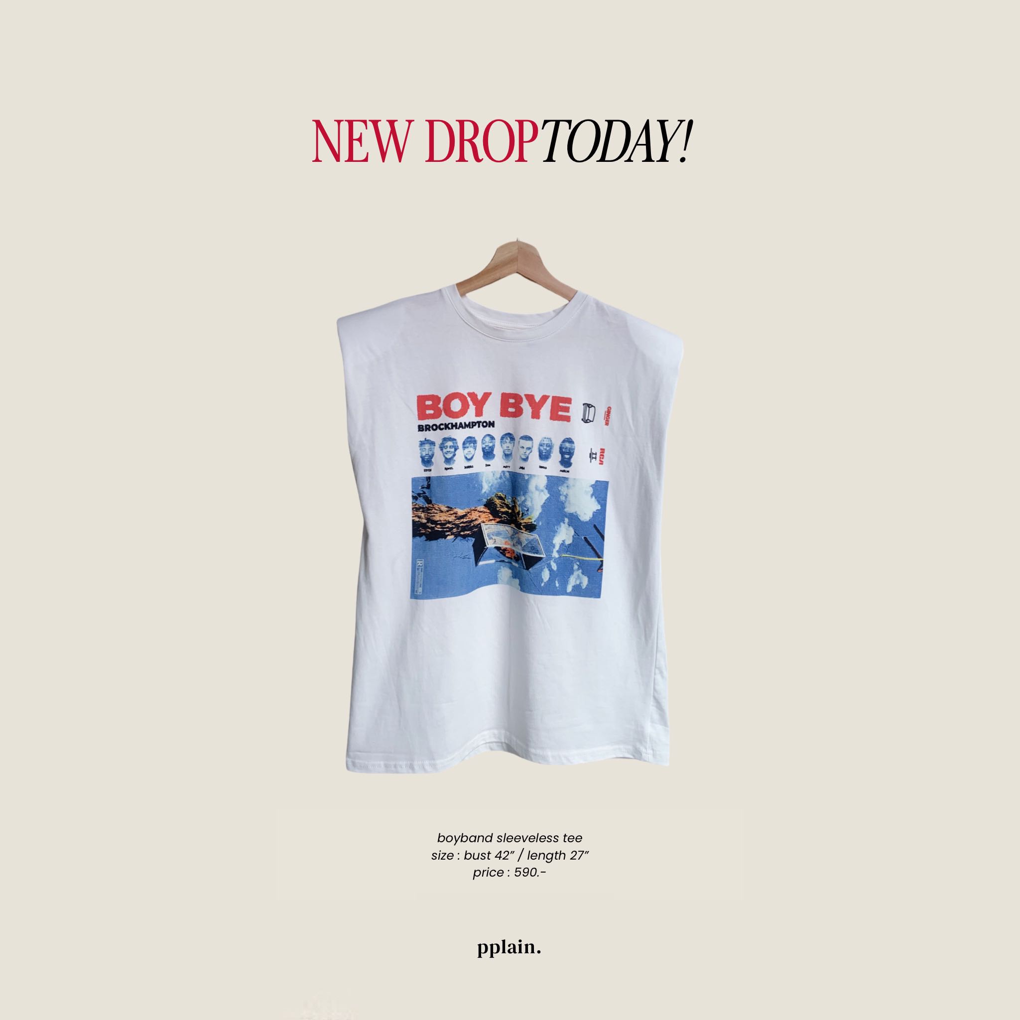 Boyband sleeveless tee