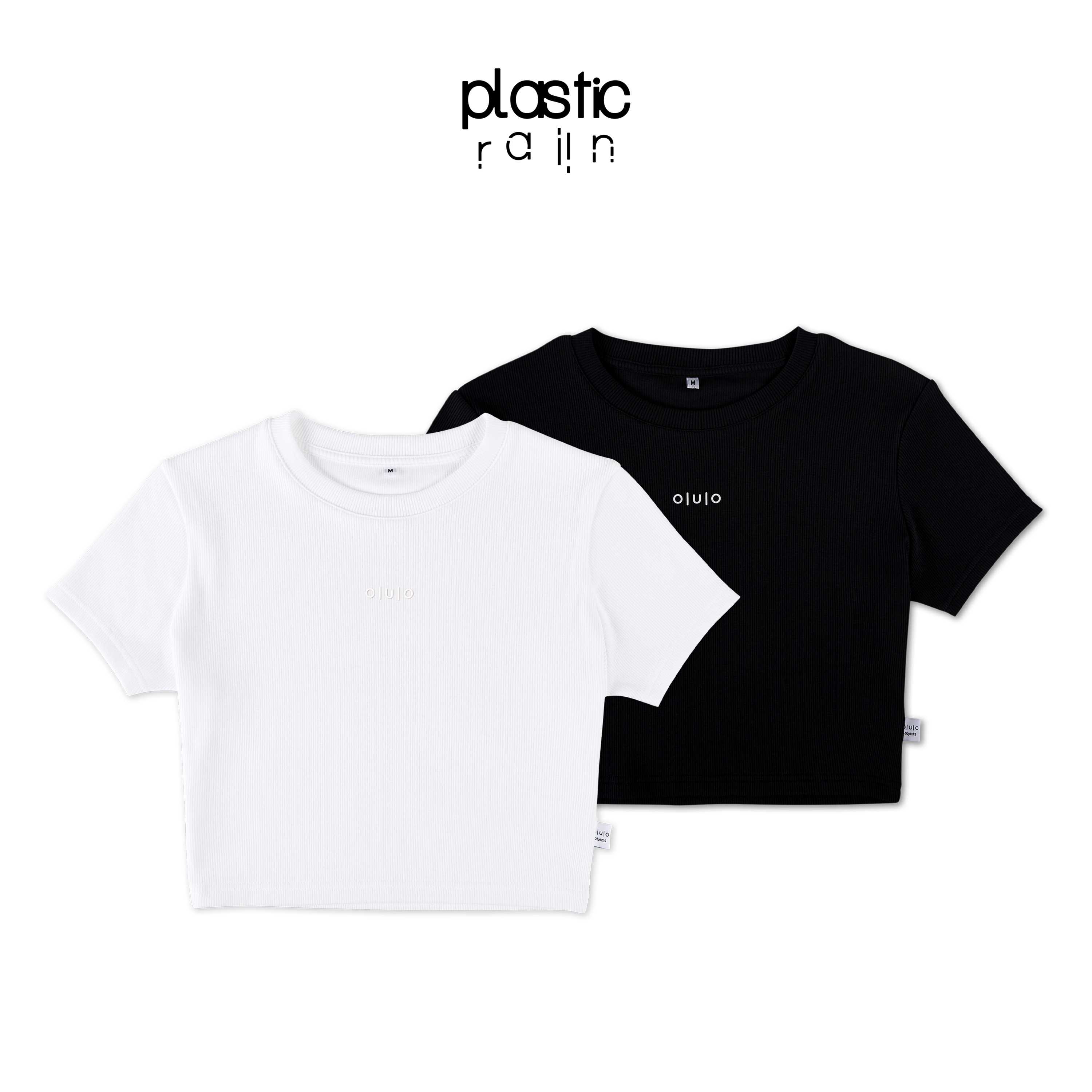 เสื้อครอป คอกลม ทรงเข้ารูป (Basic short sleeve crop top)