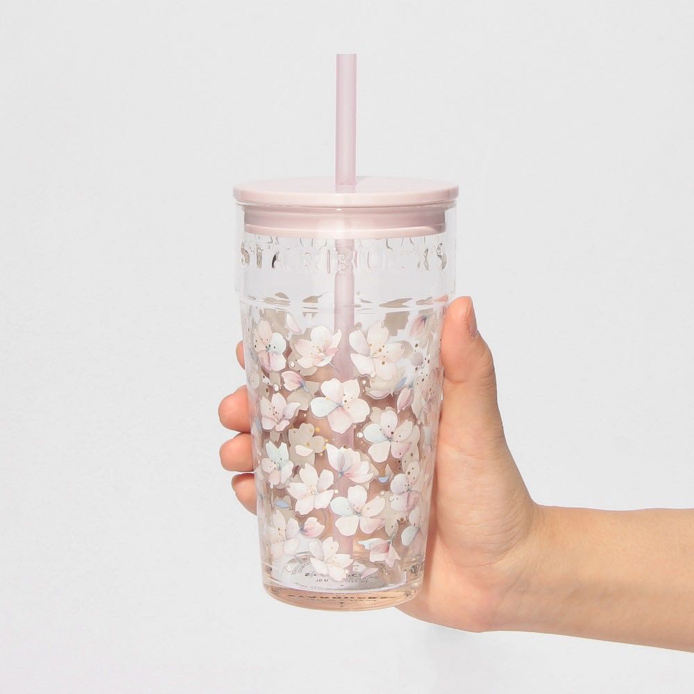 Japan Starbucks Sakura Glass Tumbler 473 ml