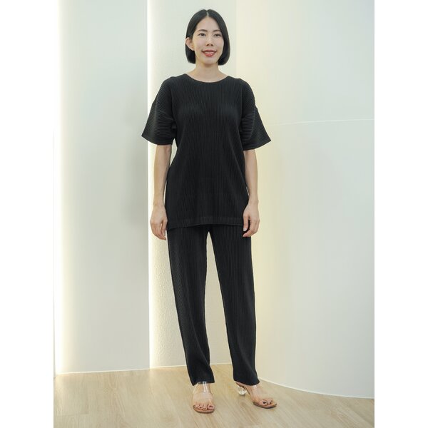 UNISEX ยาว 38 นิ้ว 2MUAY รุ่น GM0551 / GM0755 THICK ROUND NECK TOP WITH PANTS PLEATED SET 3 สี FR...