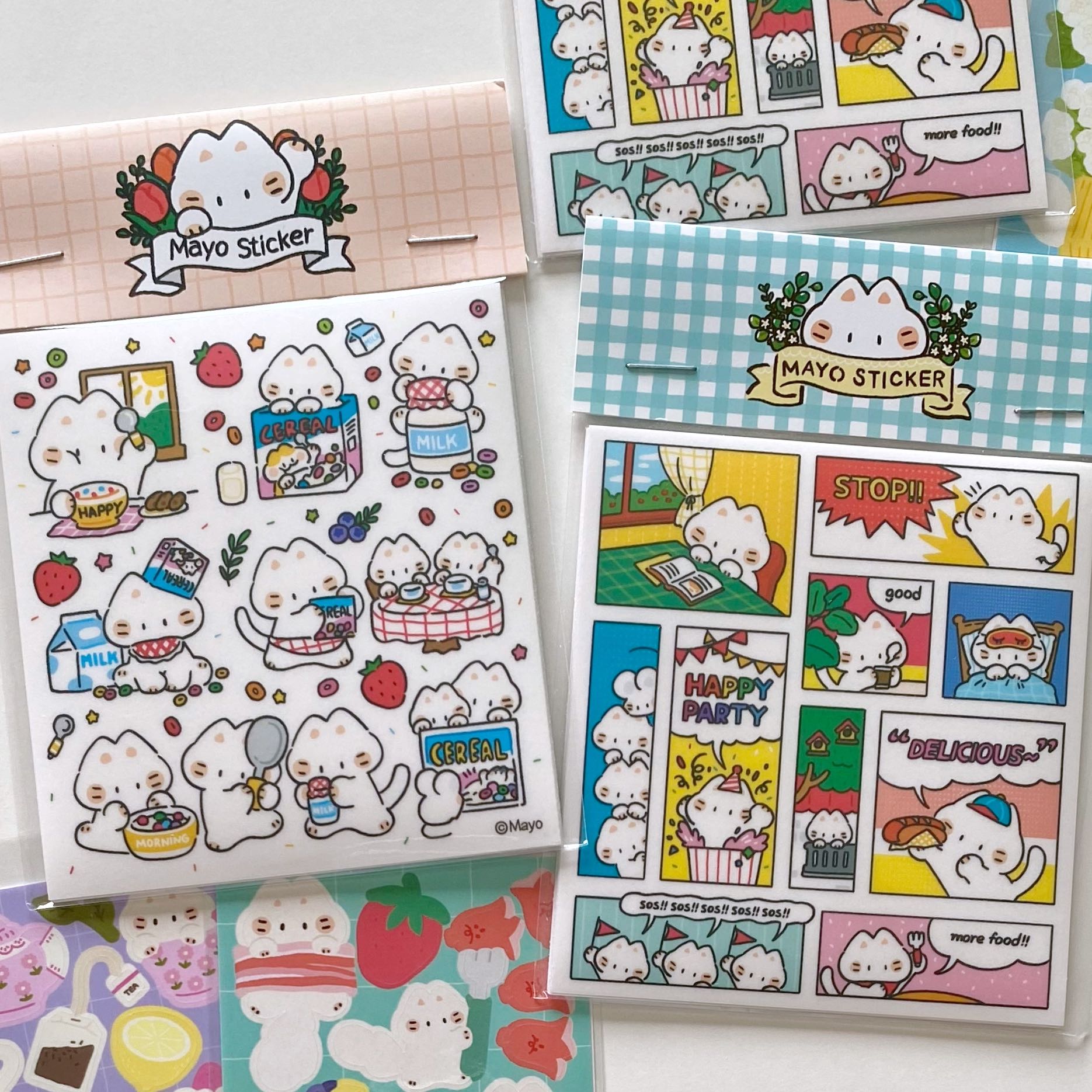 Mayo non diecut sticker (8 types)