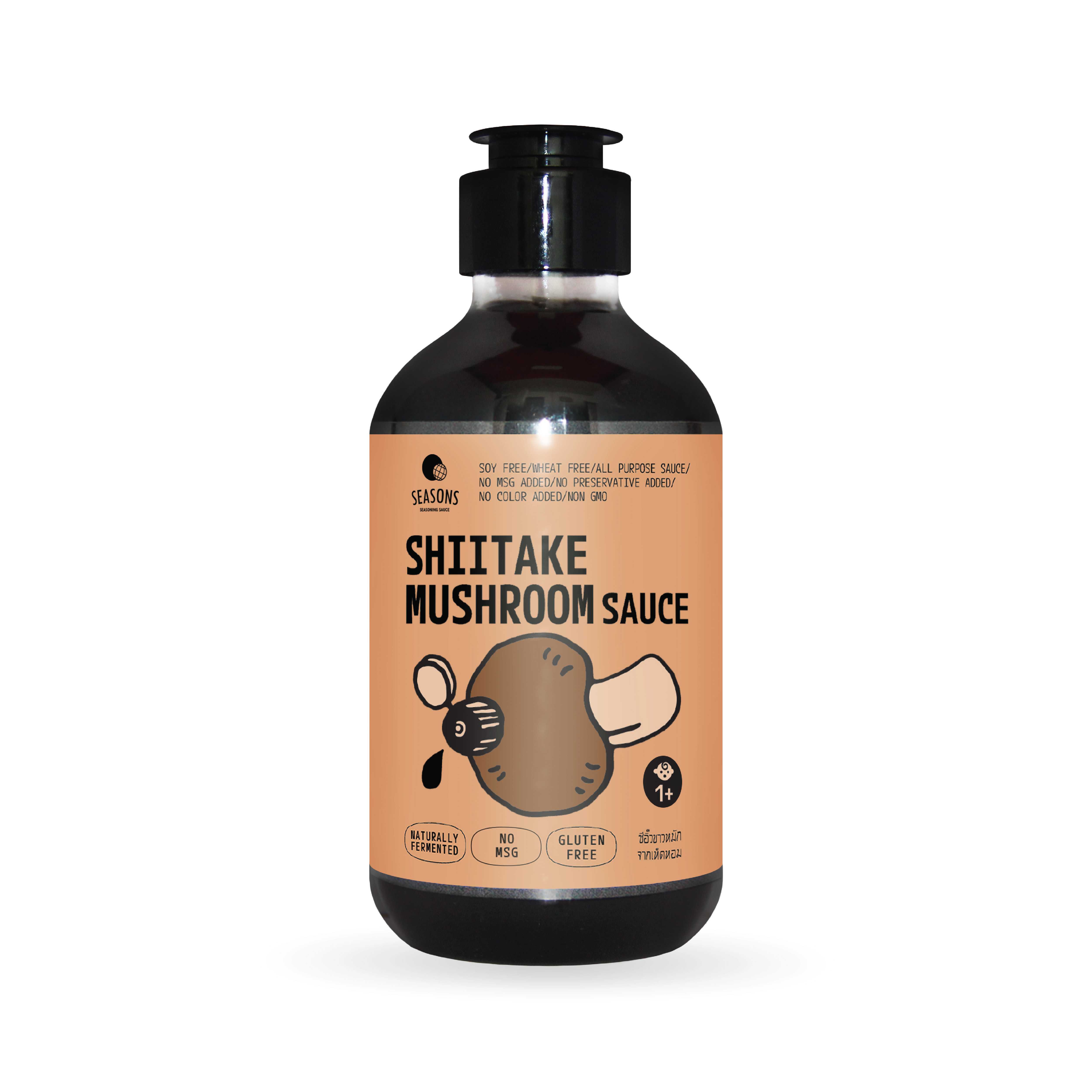 Shiitake Mushroom Soy Sauce - ซีอิ๊วขาวหมักจากเห็ดหอม (300ml)