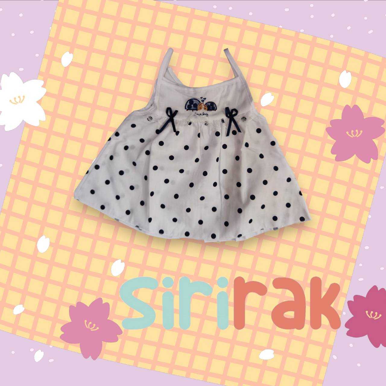 เสื้อเด็กอ่อน สายเดี่ยวผูกหลัง