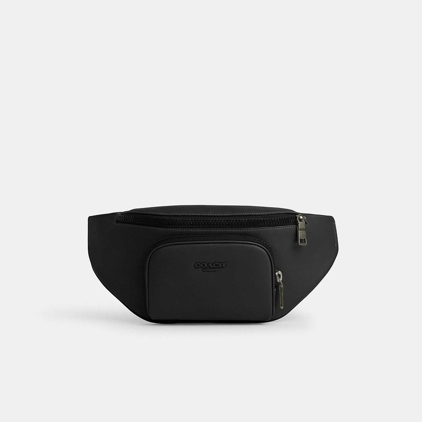Coach CT754 Racer Belt Bag (QB/BK) กระเป๋าคาดอกผู้ชาย สี Qb/Black