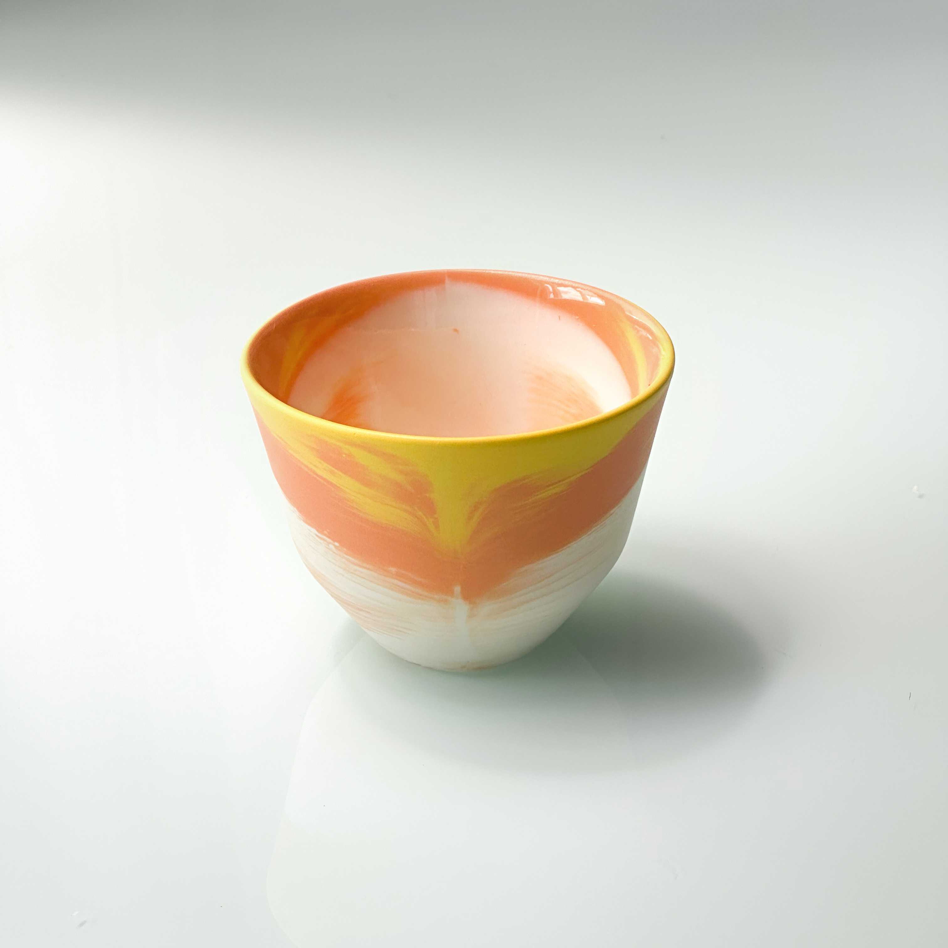 MK Studio Mix Wave Mix Orange Yellow White Cup A2