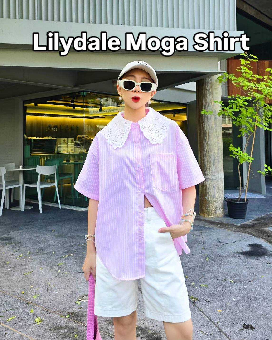 Moga shirt ชมพู