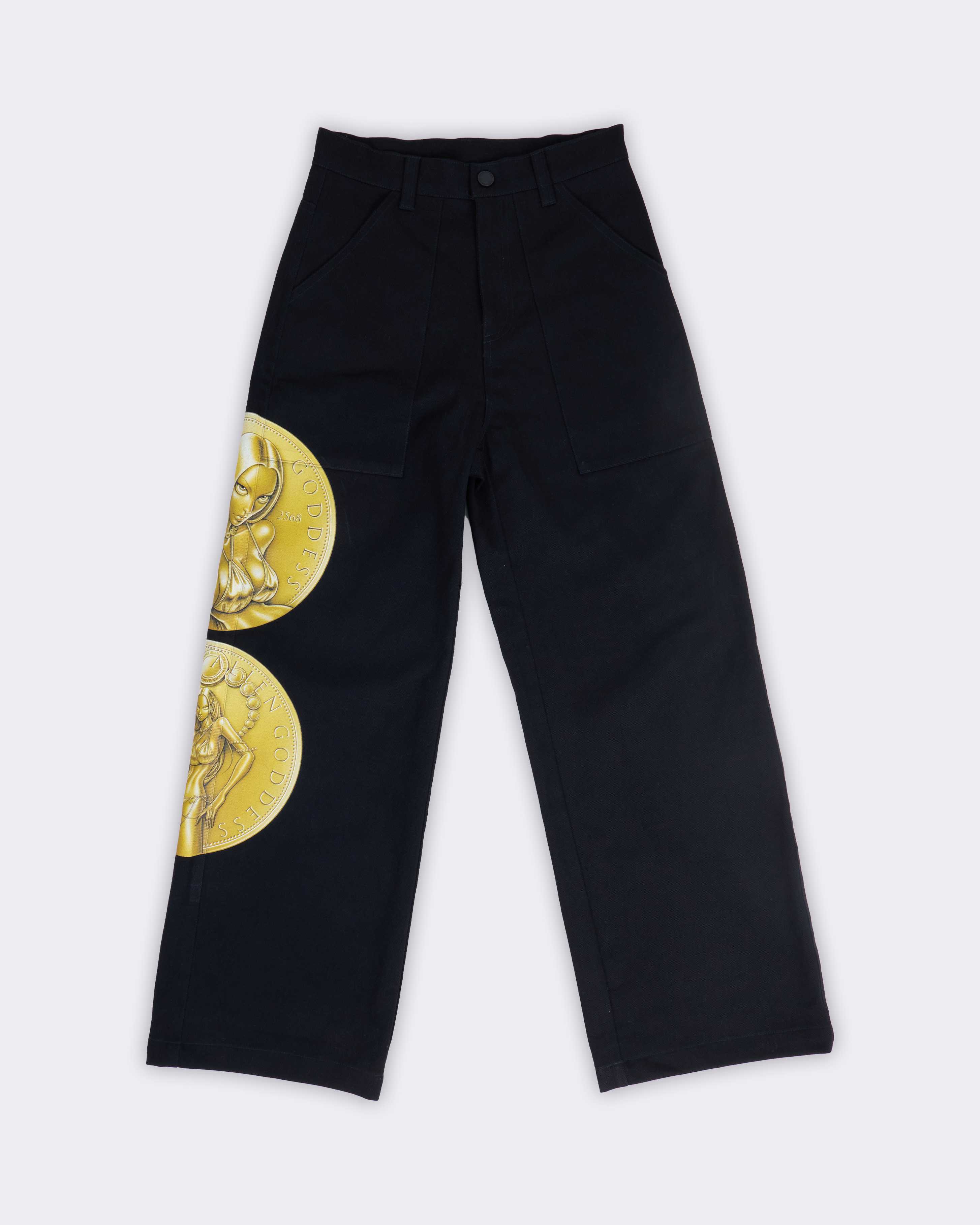 (Pre-order) Black Coin Pants