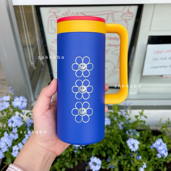 Wiggle Wiggle x LocknLock  Table Mug 473ml : แก้วสแตนเลสมีหูจับ