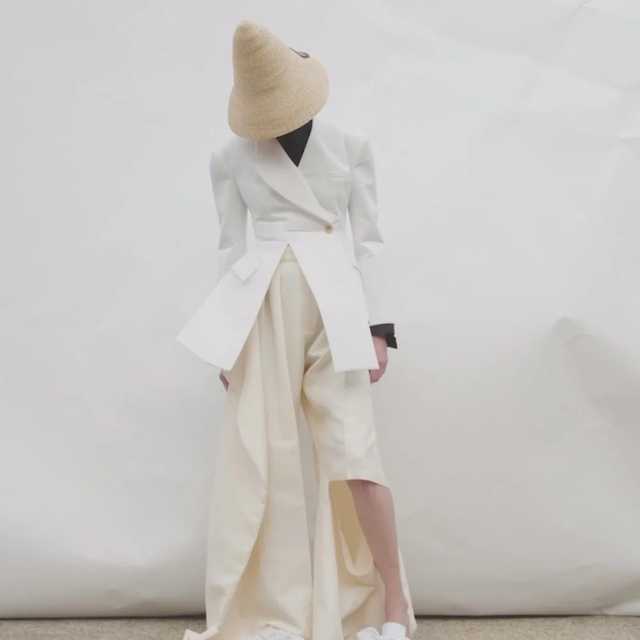 A.W.A.K.E. Slit Knee Pant - Ivory