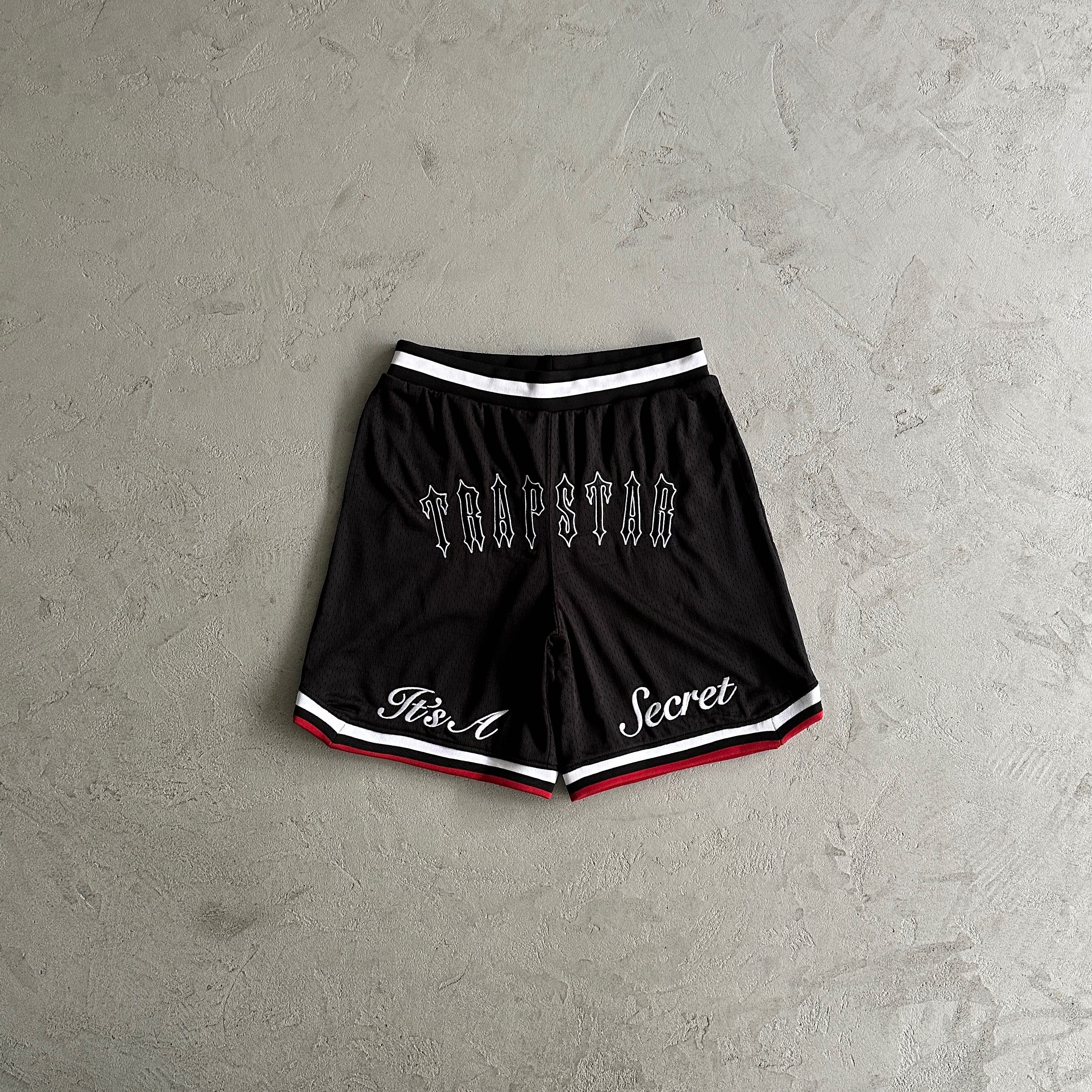 Trapstar Irongate Arch It‘s A Secret Basketball Shorts Grey/Sea