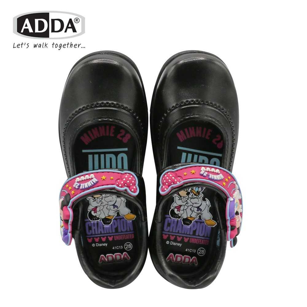 รองเท้านักเรียนหญิงสีดำ ลาย minnie