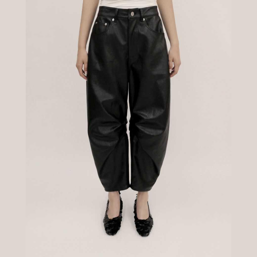 LEJE BANDAL Leather Pants - BLACK