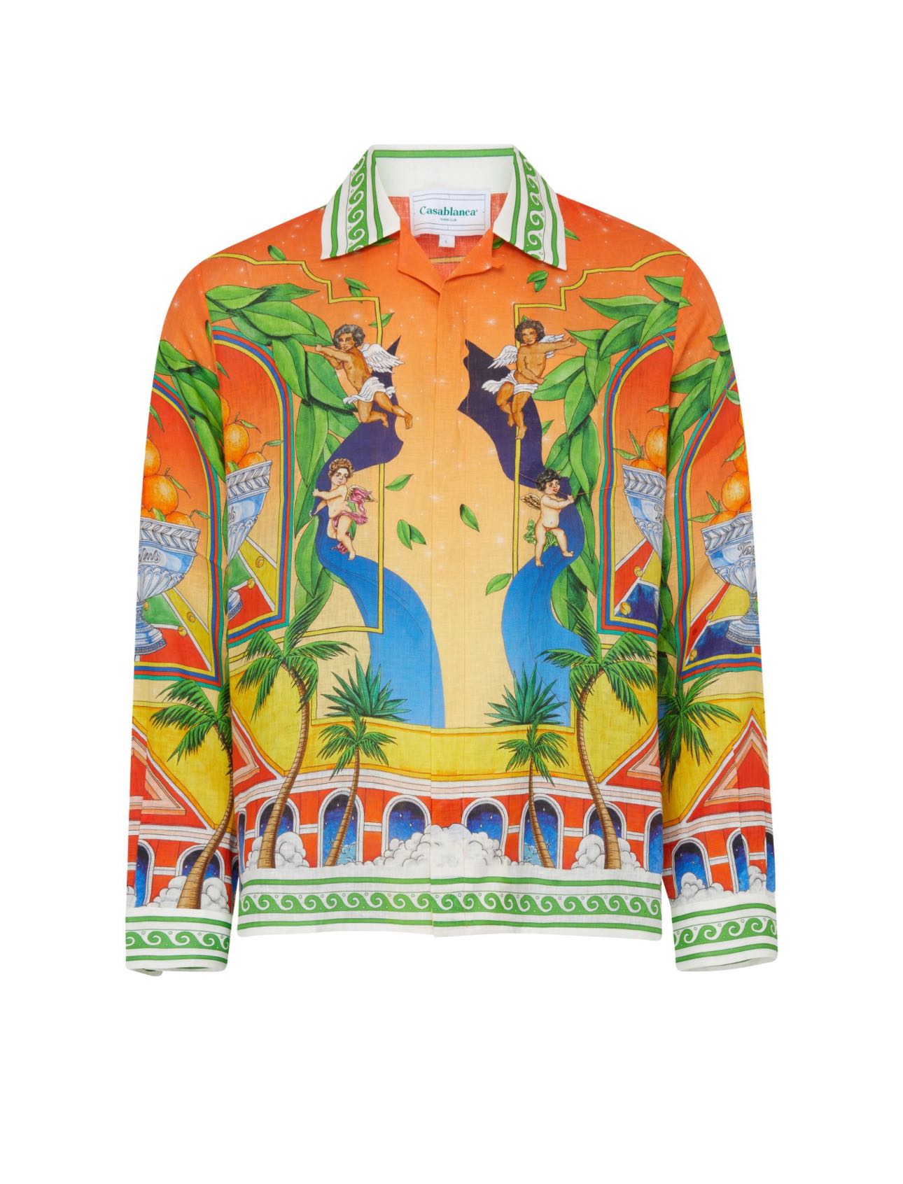 CASA BLANCA CUBAN COLLAR LONG SLEEVE SHIRT