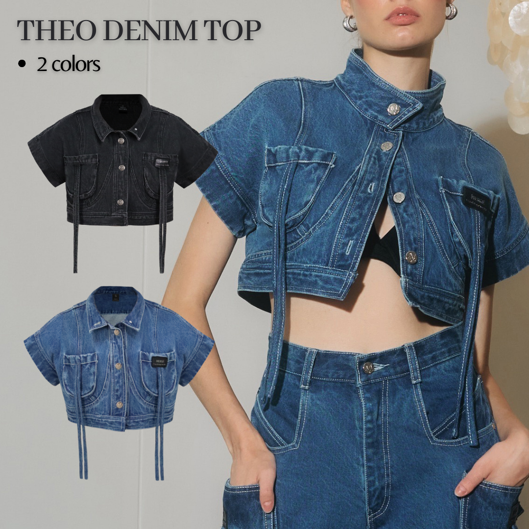 Merge Official - Theo Denim Top (พร้อมส่ง)