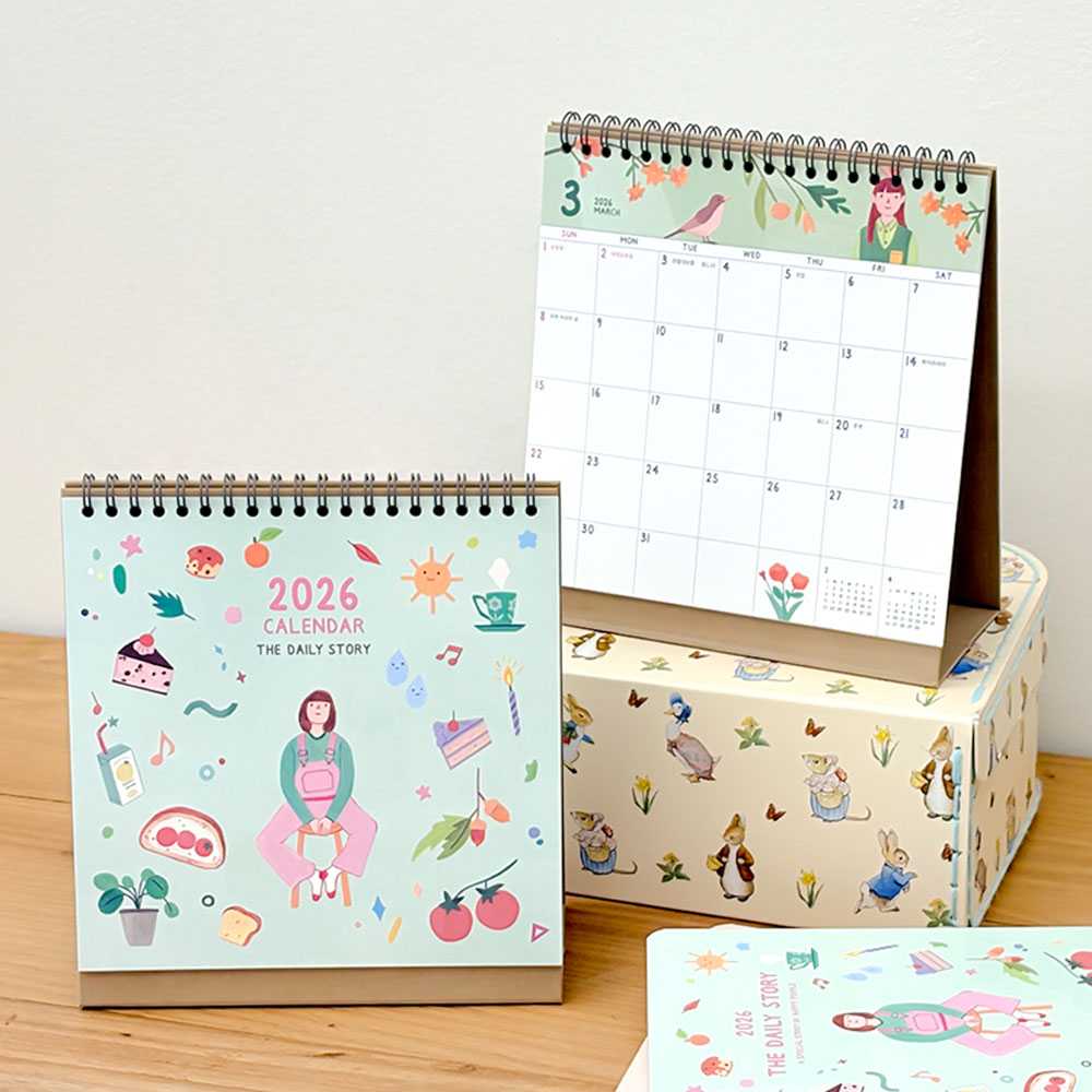 2026 The Daily Story Desk Calendar ปฏิทินตั้งโต๊ะลายน่ารัก
