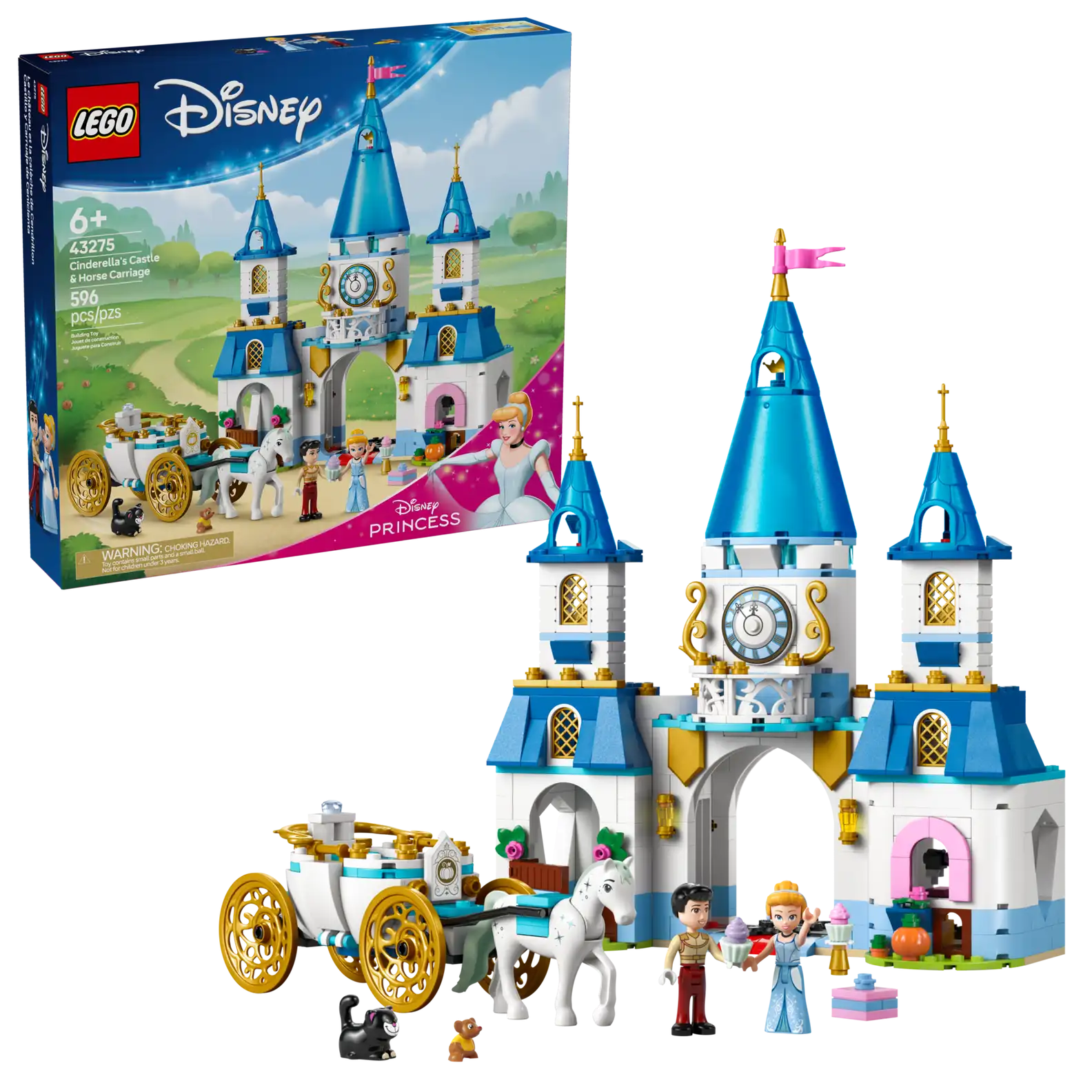 LEGO 43275 Cinderella's Castle & Horse..(สินค้าซื้อแล้วไม่รับเปลี่ยนคืน)