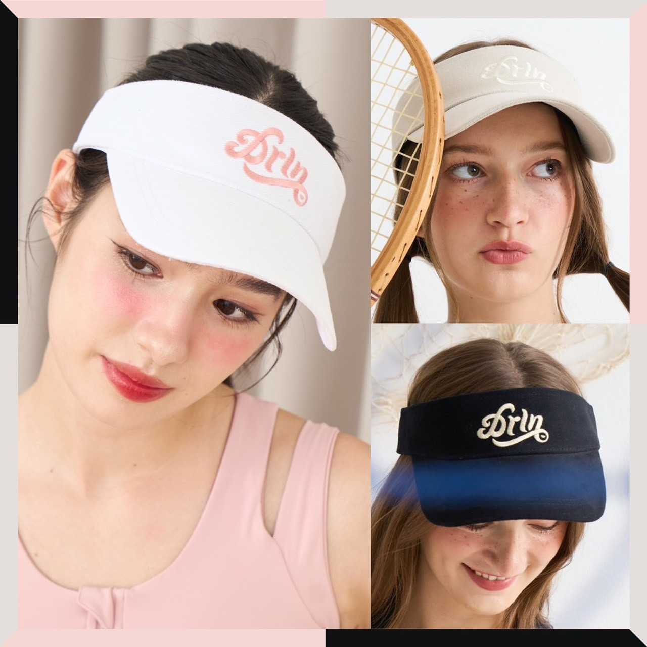 Darlyn - Emma Visor Cap หมวกกันแดดออกกำลังกาย หมวกเปิดหัวทรงสปอร์ต น้ำหนักเบา ระบายอากาศดี