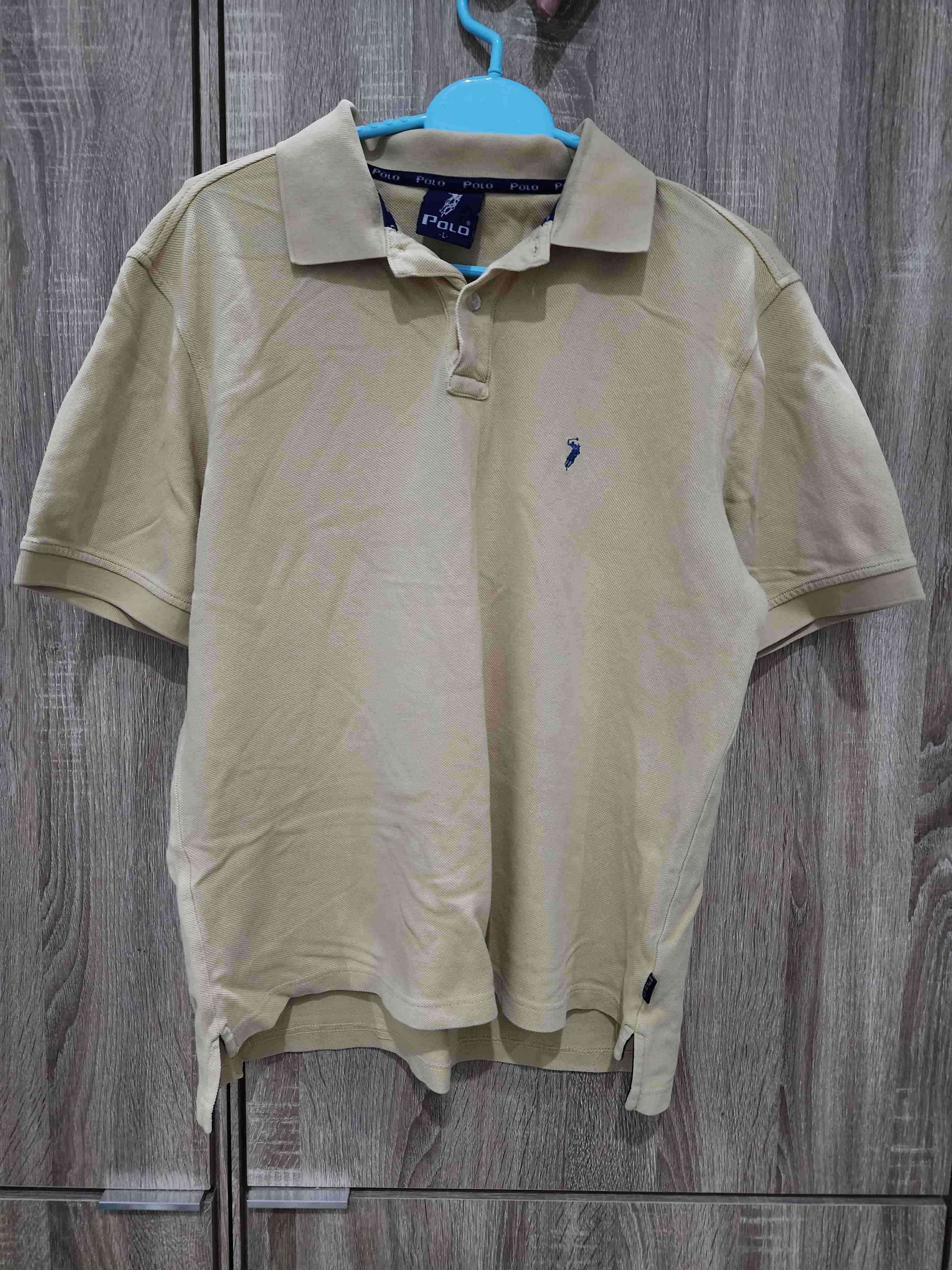 เสื้อ POLO เก่าเก็บเดิมๆ วินเทจ สวย หายาก ของแท้ สีเหลืองอย่างดี เบอร์ M L พร้อมส่ง
