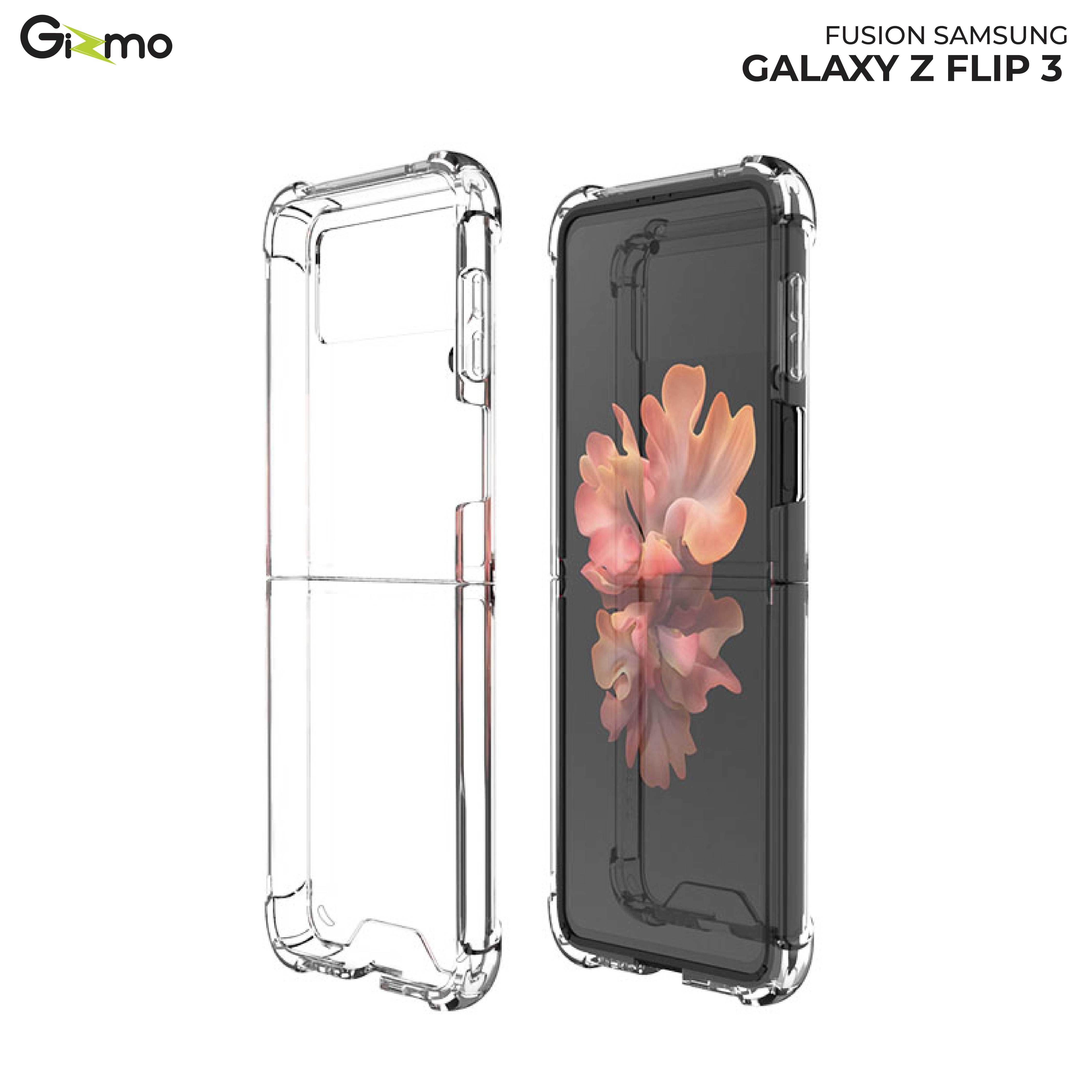 Gizmo เคส samsung Galaxy Z Flip3 เคสใสกันกระแทก ซัมซุง เคสยกขอบกันกระแทก เคส flip3 รุ่น Fusion