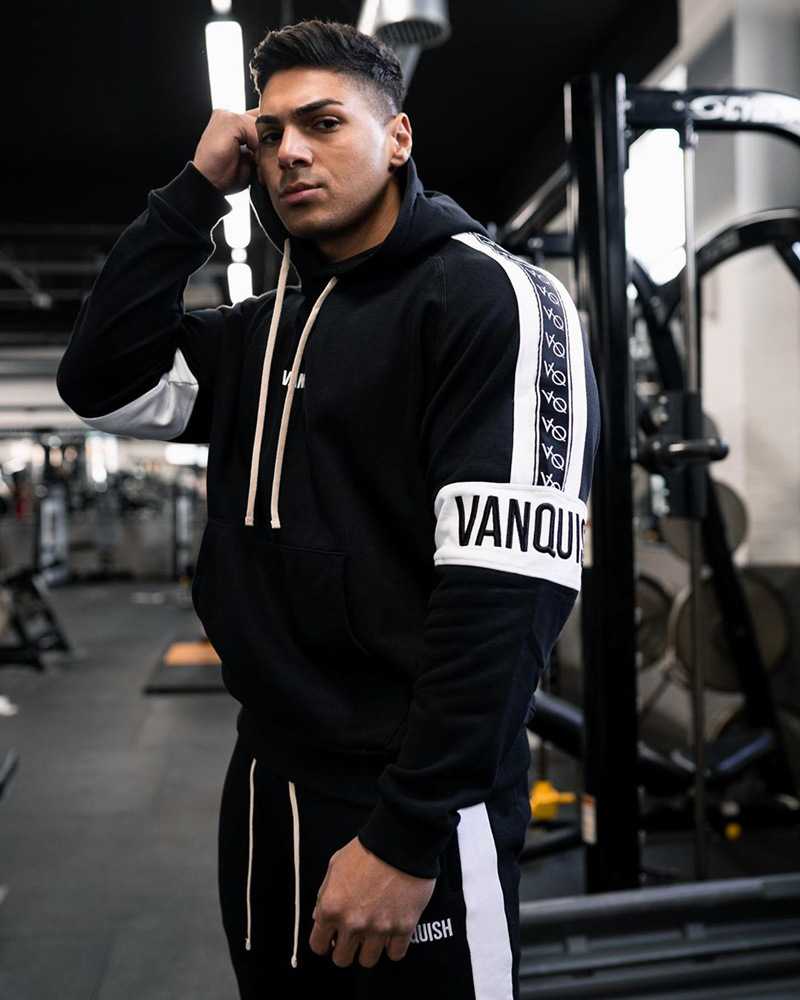 ฮู้ดแขนยาว VANQUISH #8 / ผ้าคอตตอนผสมโพลีฯ ใส่คลุมออกกำลังกาย หรือใส่อากาศเย็นได้ ผ้านิ่มใส่สบาย