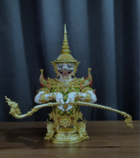 ผลงาน : หนุมานครองเมือง AP  ขนาด : ความสูง 12 นิ้ว