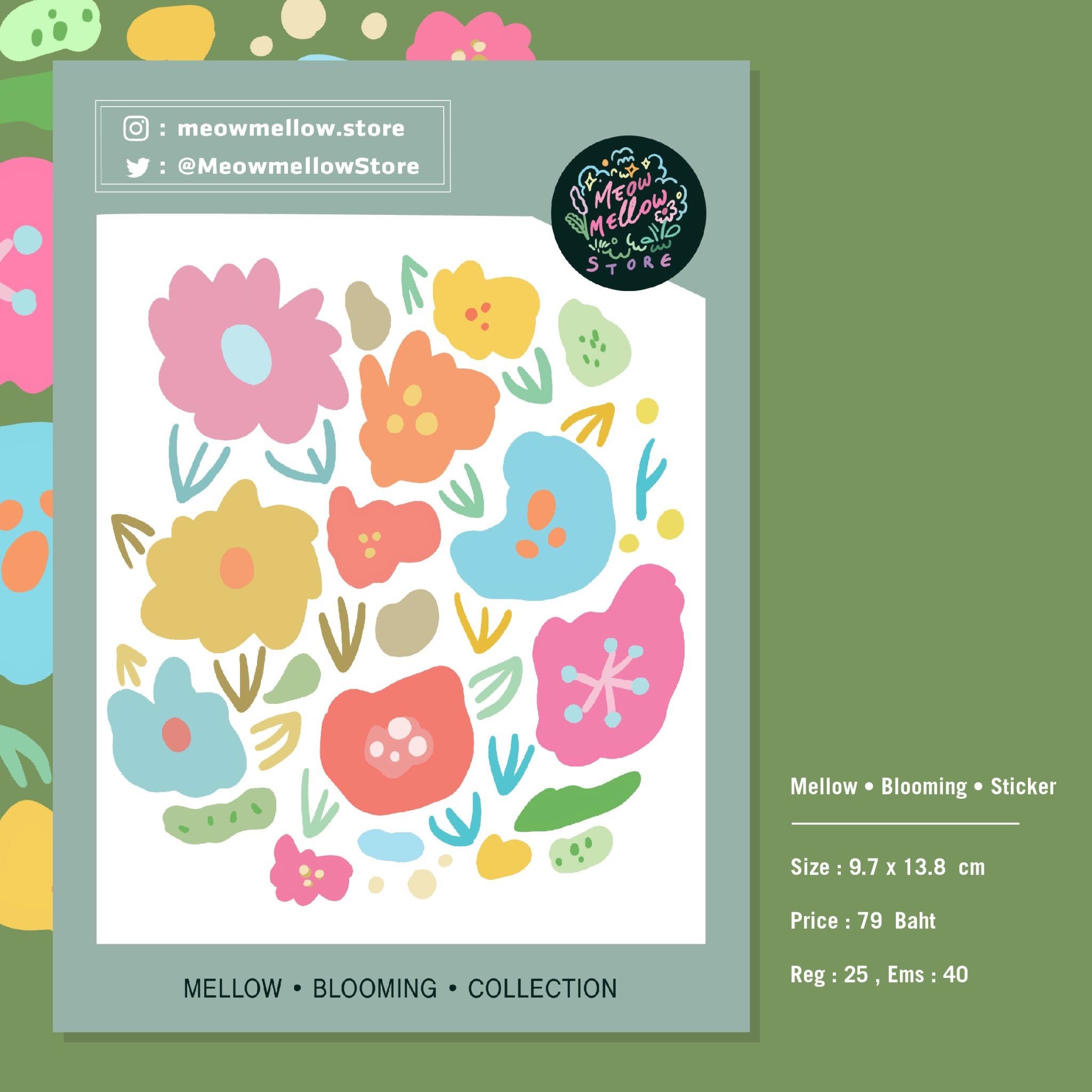 Mellow • Blooming •Sticker