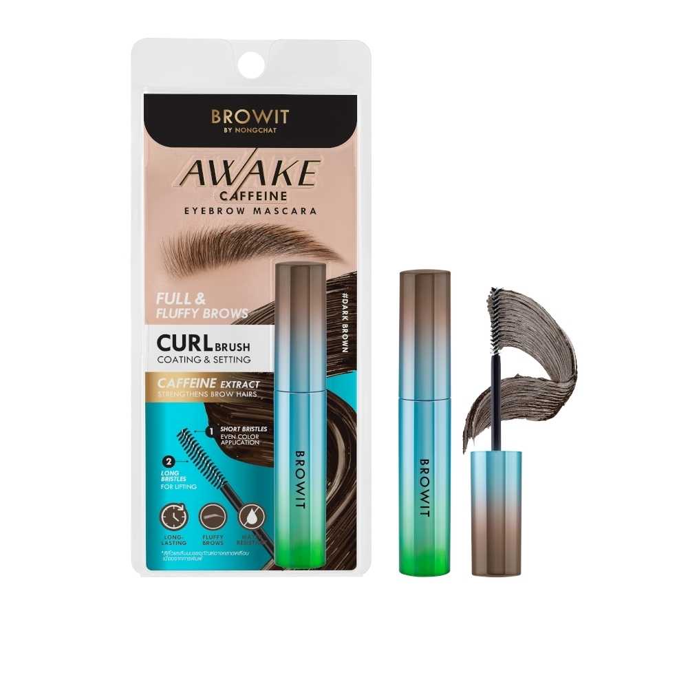 อะเวคคาเฟอีนอายบราวมาสคาร่าน้องฉัตร ► Official Account Browit Awake Caffeine Eyebrow Mascara