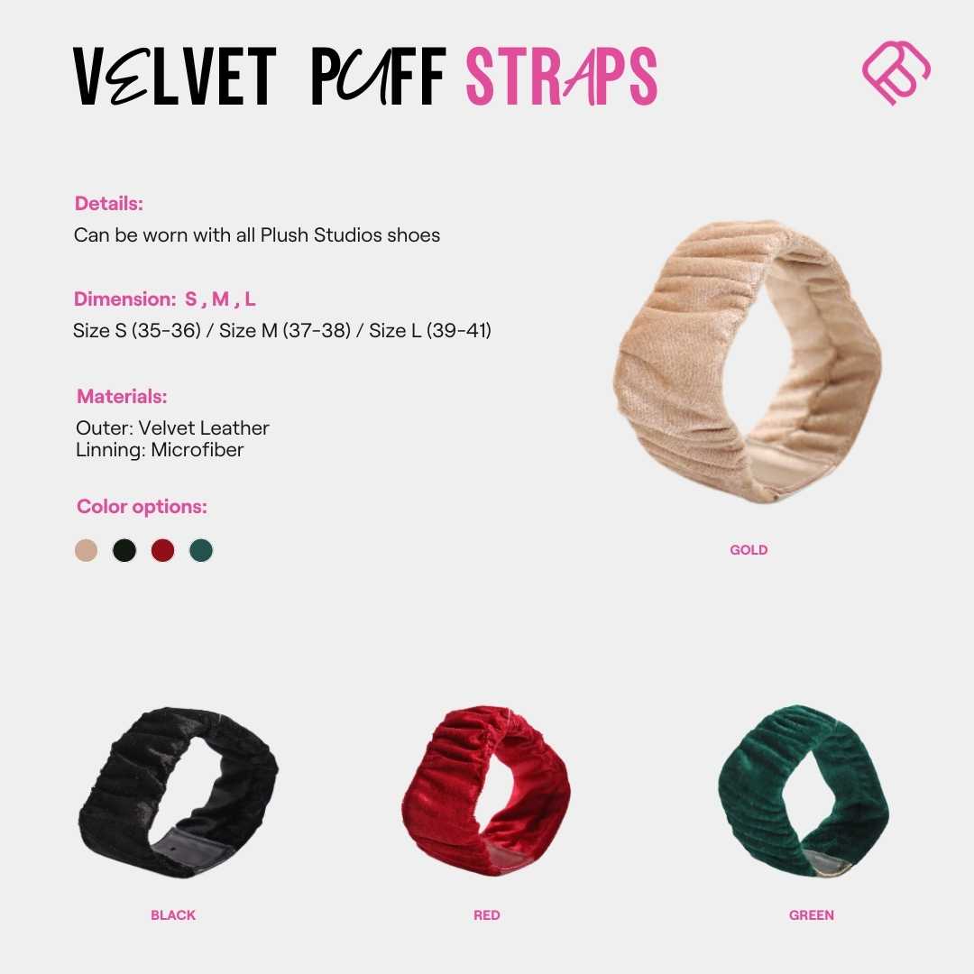 [Add on] strap - Puff Strap Velvet