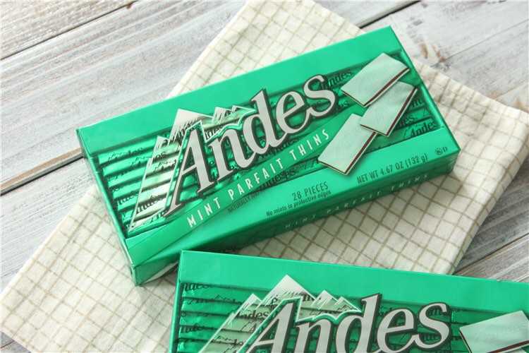 Andes mint parfait thins ช็อคโกแลตมิ้นสอดไส้ช็อคโกแลต (28 ชิ้น)