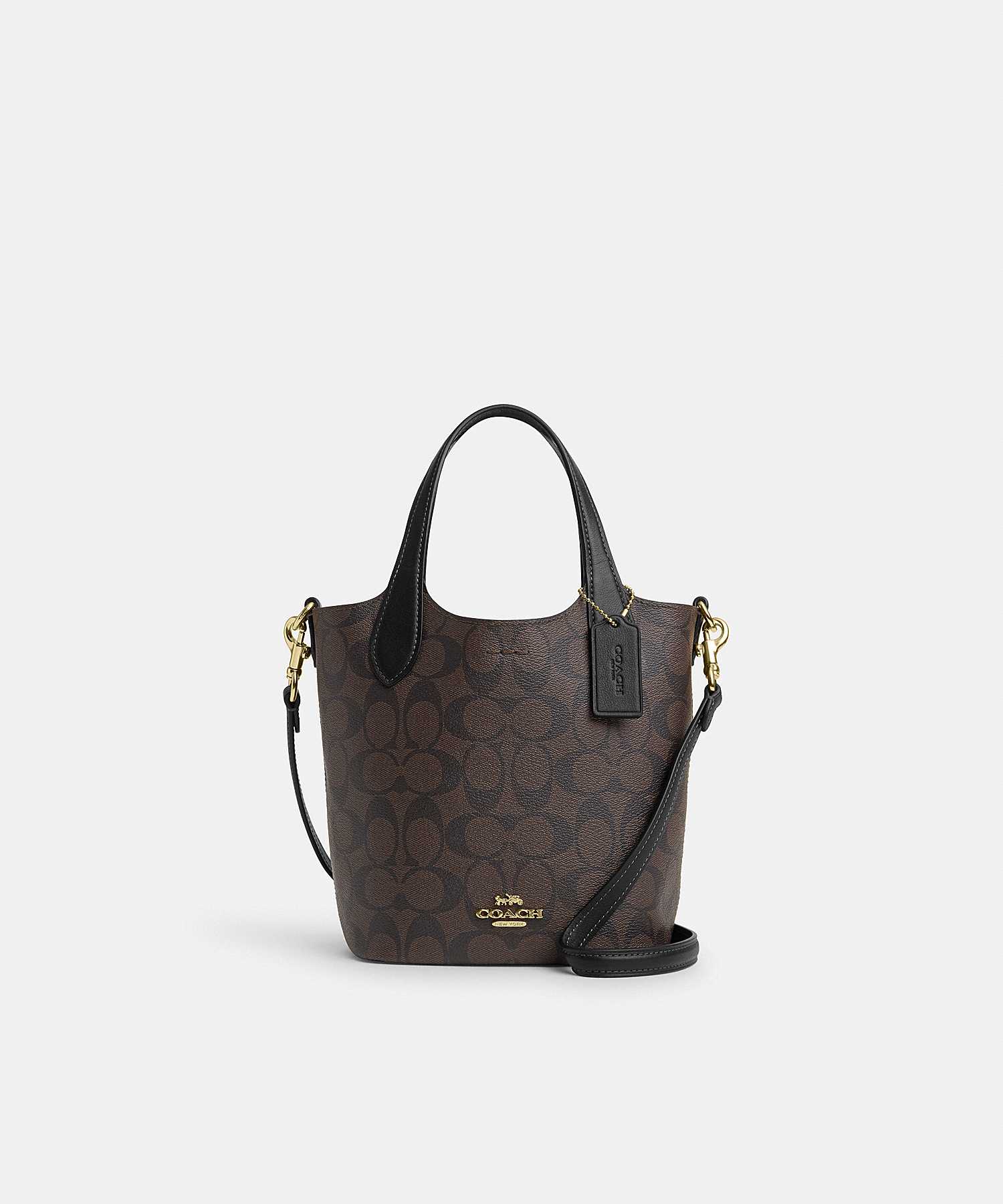 COACH HANNA BUCKET BAG IN SIGNATURE CANVAS CR256 IMAA8
