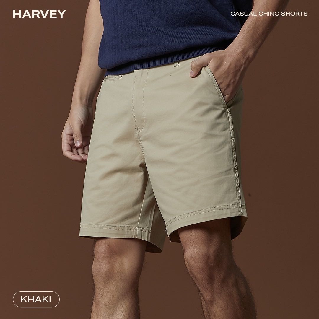 HARVEY  CHINO SHORTS - KHAKI 