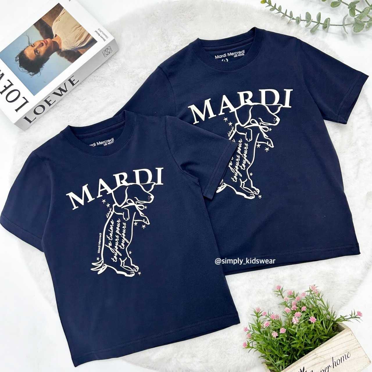 Mardi Ddanji Swing the tail T-Shirt (Navy)