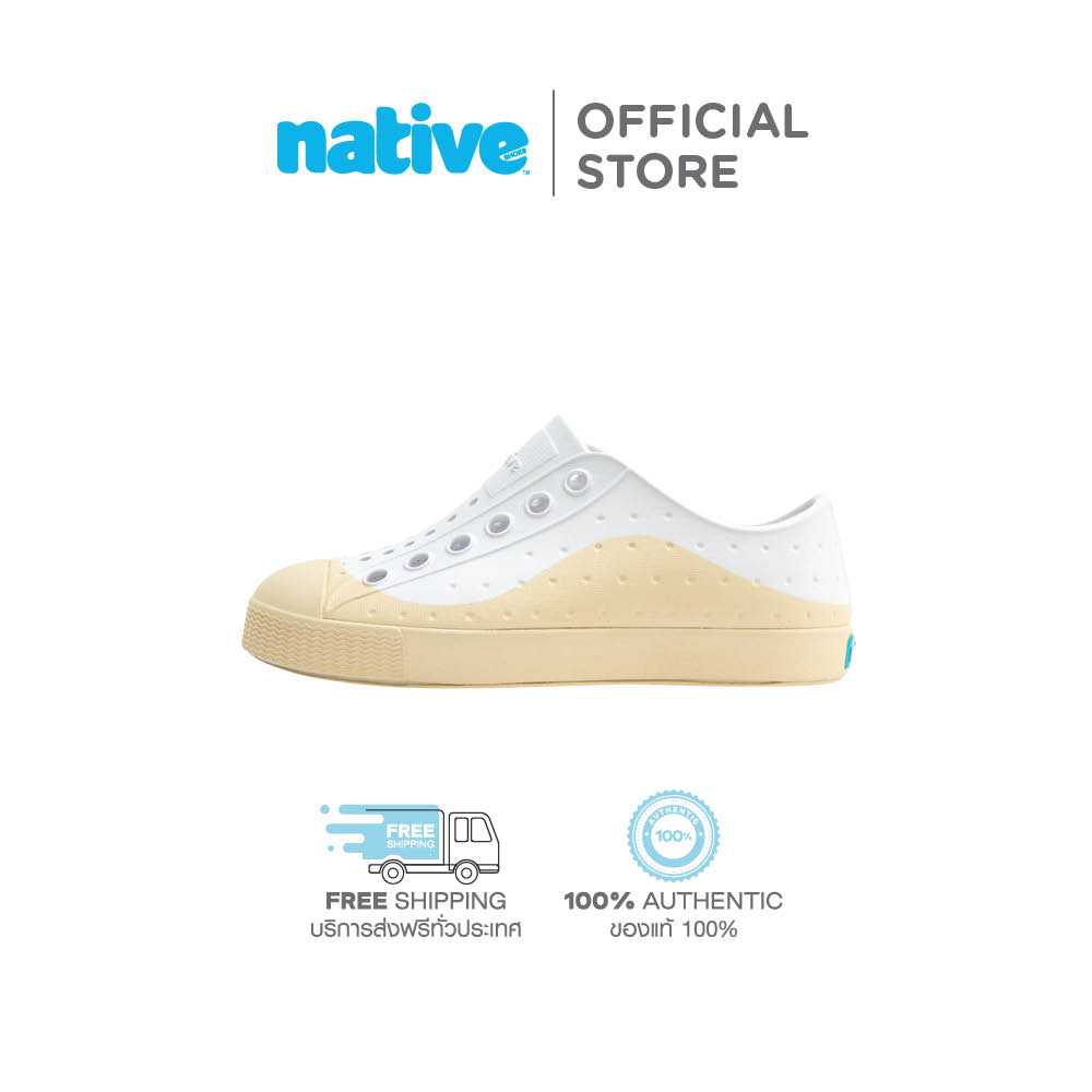 Native รองเท้ากันน้ำเด็กโต EVA รุ่น Jefferson Roam Shell White/Bone White