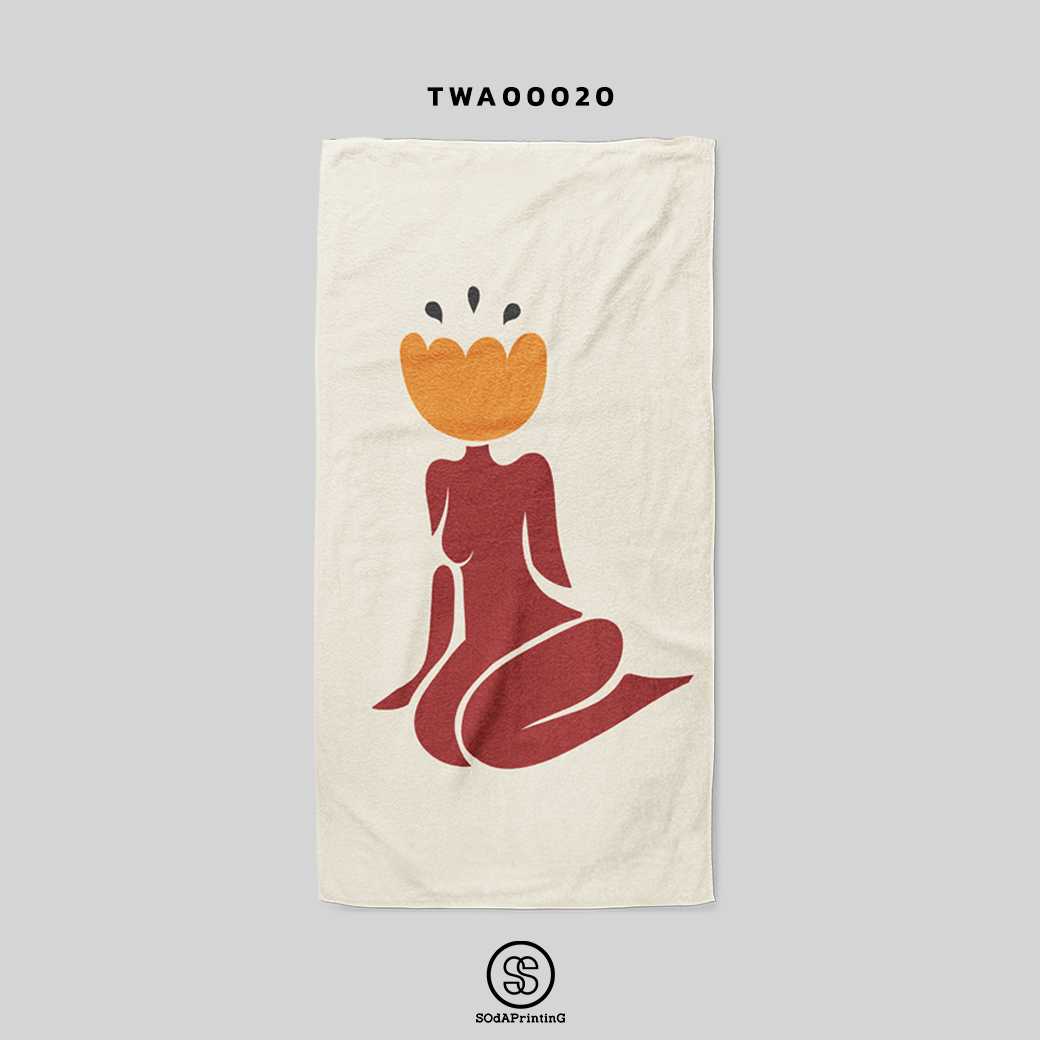 ผ้าเช็ดตัว Flower รหัส  TWA00020 #SOdAtowel #SOdAhome