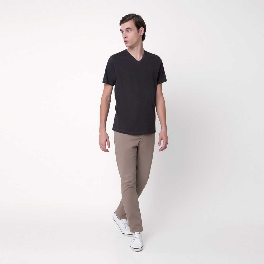 Jersey V-Neck - Charcoal