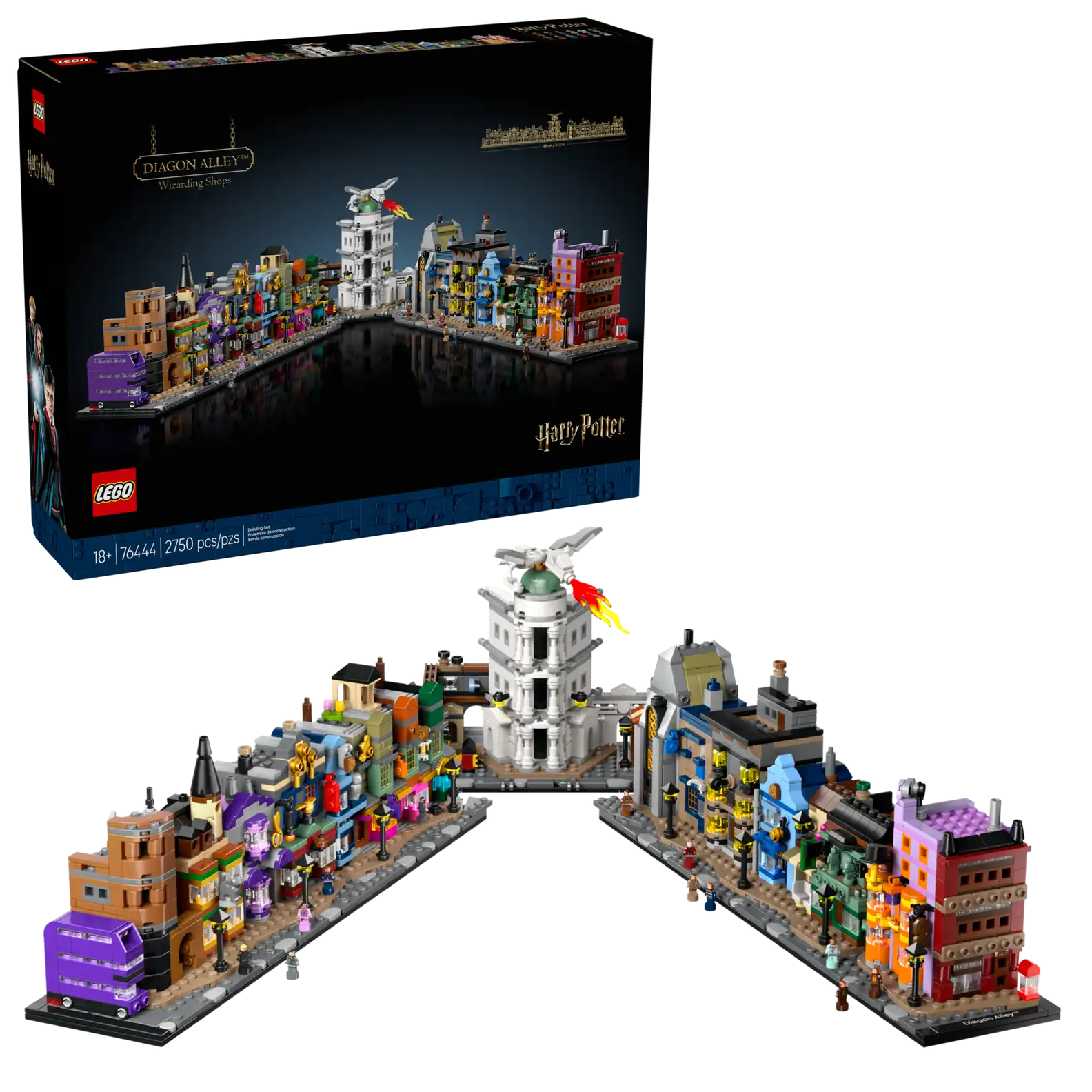 LEGO 76444 Diagon Alley™ Wizarding Shops (สินค้าซื้อแล้วไม่รับเปลี่ยนคืน)