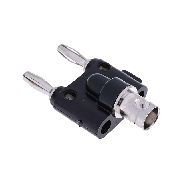 TM-Fluke Black, Male Test Connector Adapter With Nickel Plated Beryllium Copper contacts