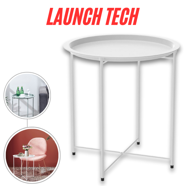 โต๊ะข้างโซฟา ทรงกลม โต๊ะข้าง รูปทรงถาดกลม ถาดยกออกได้ ใช้วางกลางหรือข้างโซฟา วางของตกแต่งอเนกประสงค์