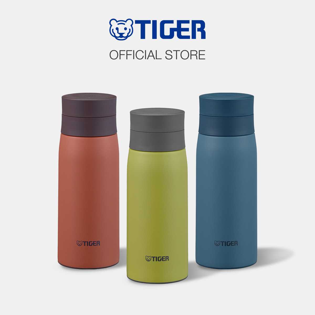 TIGER กระบอกน้ำสูญญากาศส เตนเลสฝาเกลียว  รุ่นMCY-K035 ขนาด 0.35 ลิตร