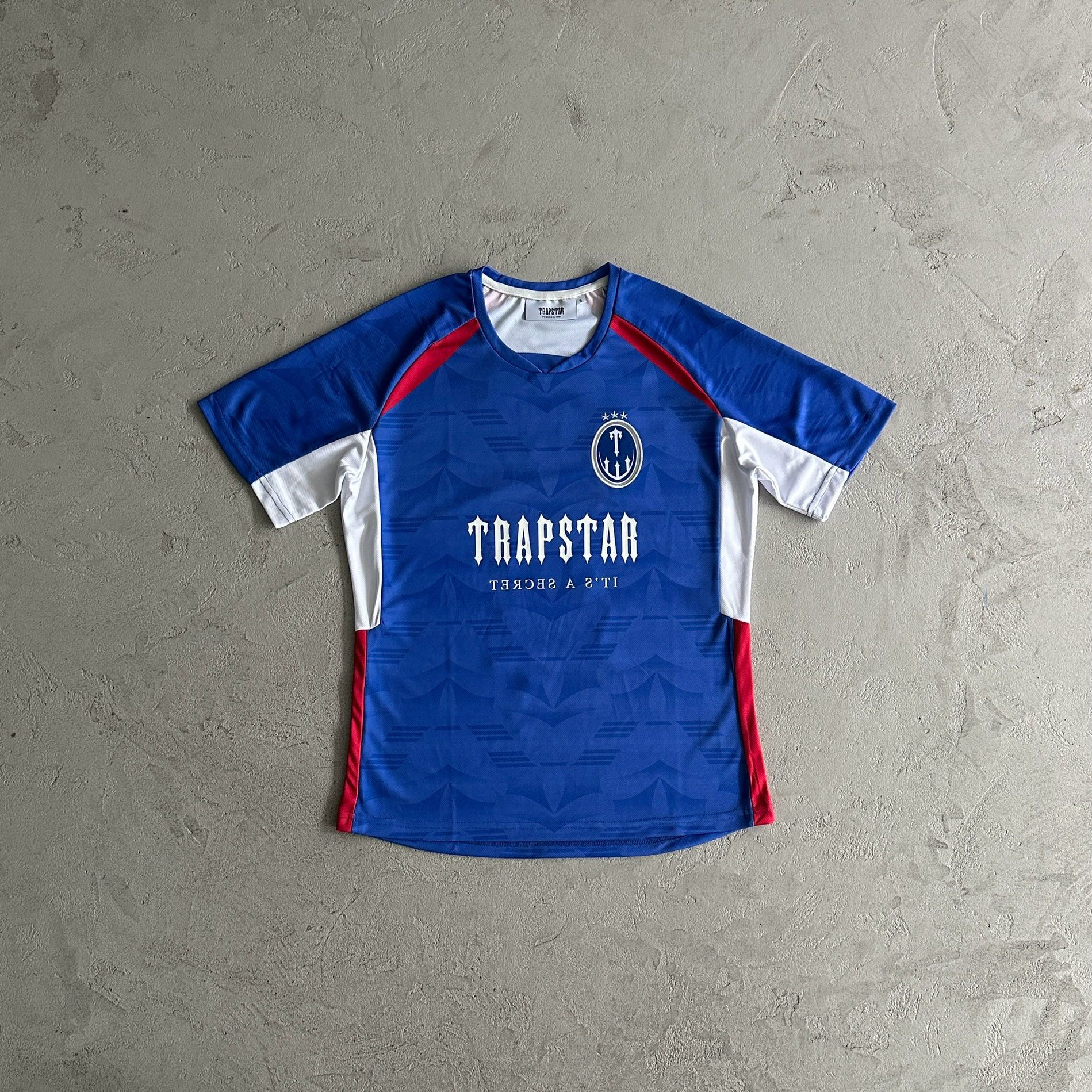 Trapstar Irongate Football Jersey Blue/Red/White