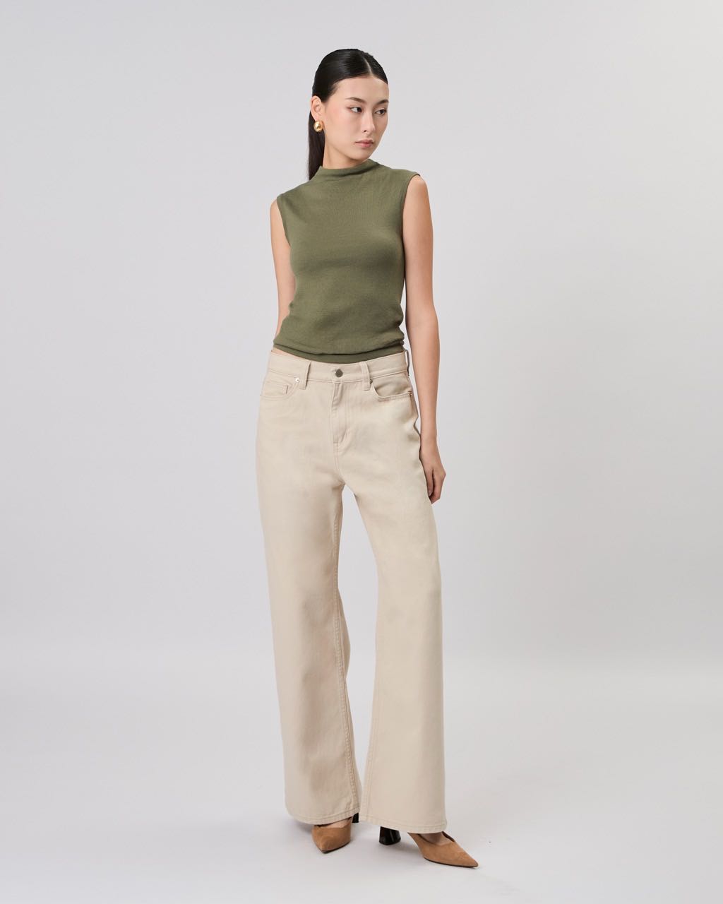 AMR DE SAISON ( AIMER ) - 90s Baggy Jeans in Smokey Beige