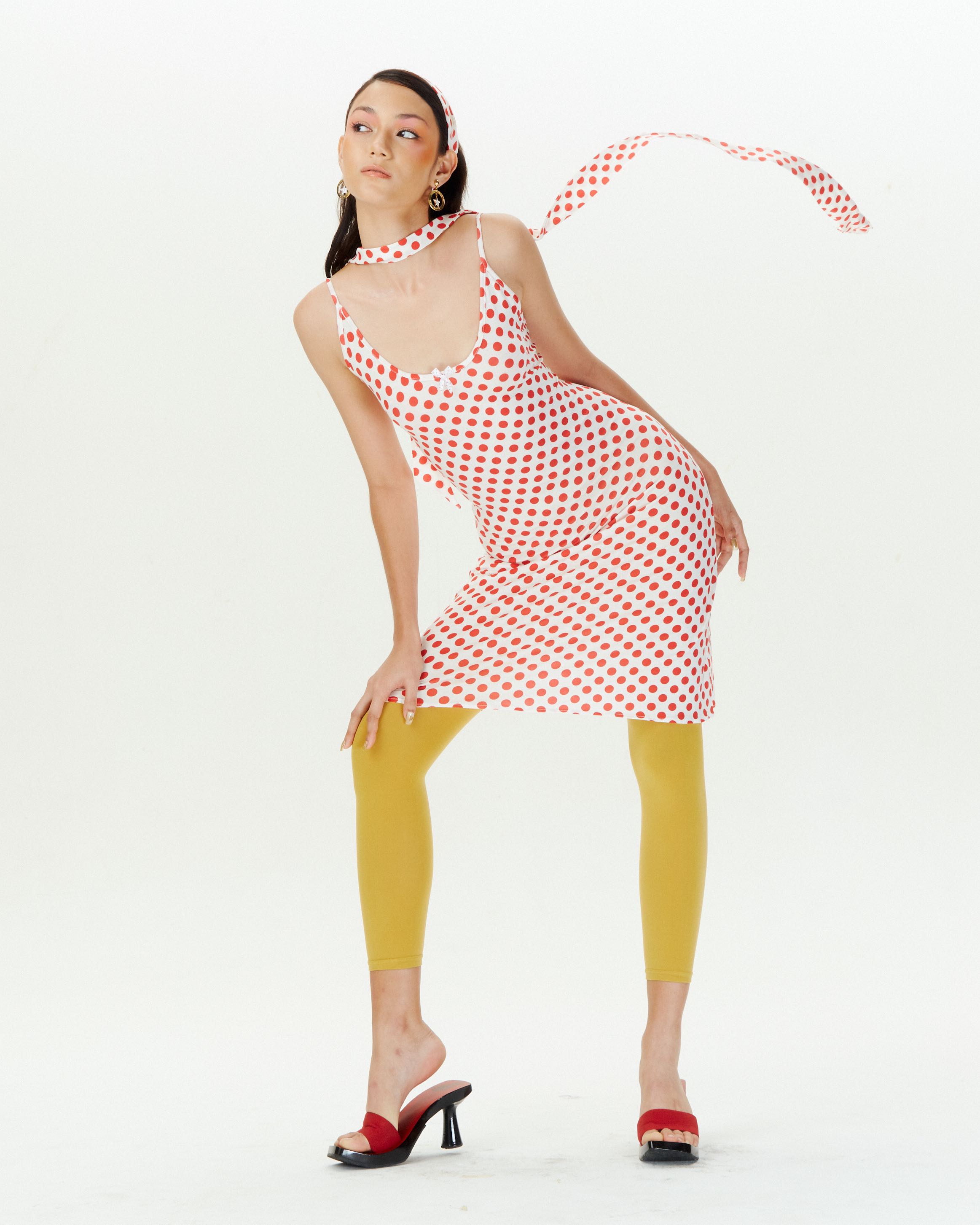 UMRGIRLS POLKA DOT MIDI DRESS