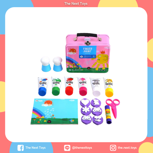 สีฟิงเกอร์เพ้นท์ magic box กล่องสีชมพู พร้อมอุปกรณ์ Joan Miro