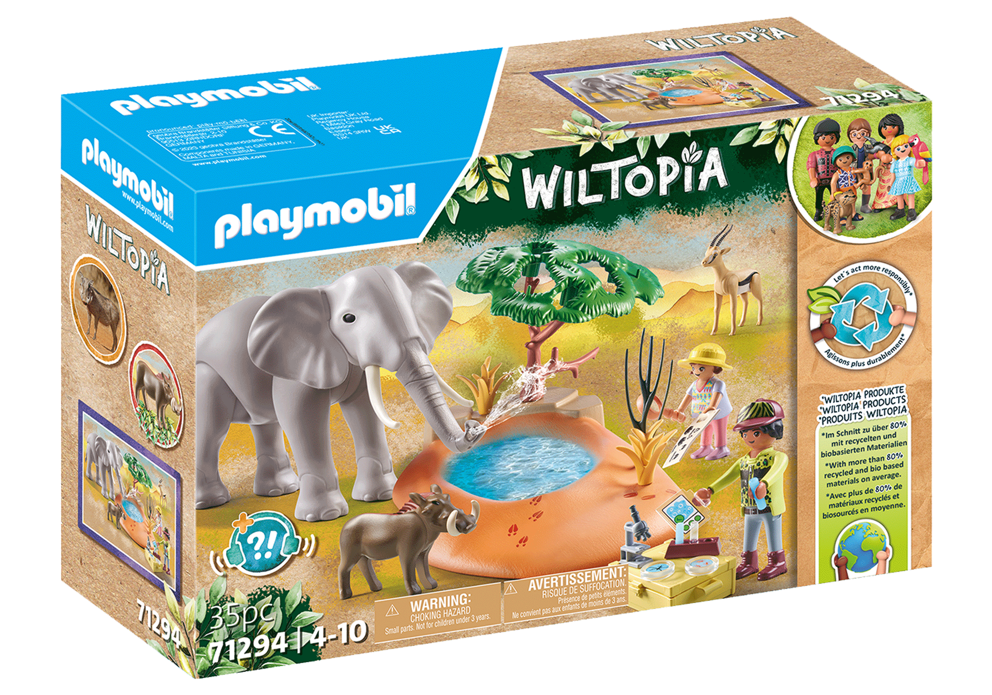 Playmobil วิลโทเปีย ช้างพร้อมแอ่งน้ำ PM-71294-23