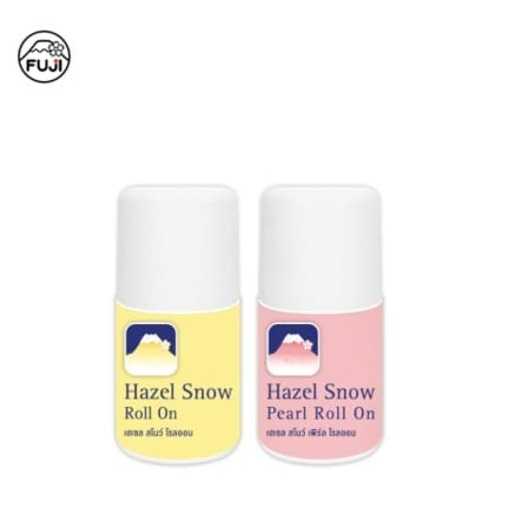 [2 ขวด คละสูตร] ฟูจิ เฮเซล สโนว์ โรลออน สูตรดั้งเดิม + สูตรไข่มุก